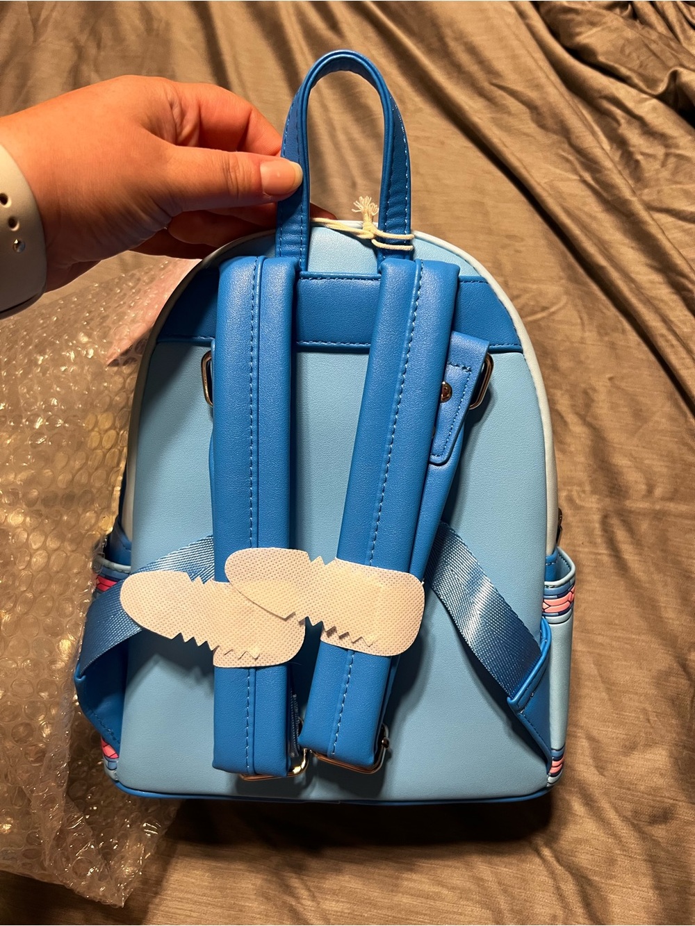 Disney Cinderella Stained Glass Mini Backpack - Pink, Blue & Navy - Picture 2 of 3